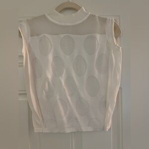 Elegant White Sleeveless Top
